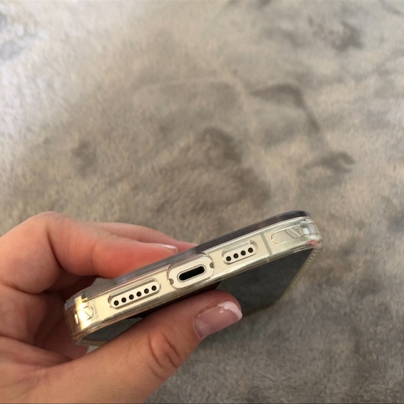 iPhone 13 Pro Max/ 12 Pro Max transparent clear hard CushionPro case - Picture 7 of 13